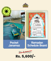 Ramadan Planner Kit (Pocket Janamaz & Ramadan Schedule Board)