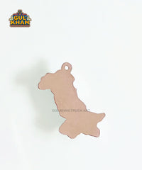 Map Metal Ear Rings