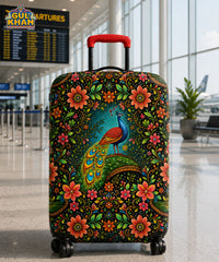 Royal Peacock Truck Art Trolley Bag Cover ( Customizable )