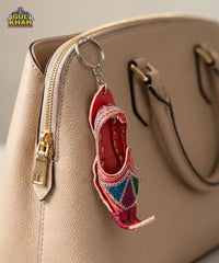 Red Traditional Khussa Keychain