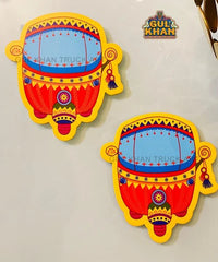 Yellow Rickshaw Acrylic Fridge Magnet