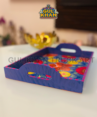 Tray Wooden Hand Painted 0044