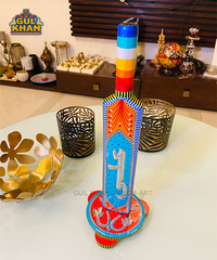 Handmade Customized Cricket Bat Red & Blue