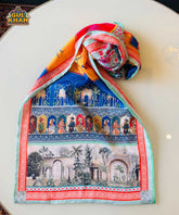 Mughal Artisan Inspired Printed Stole - 02