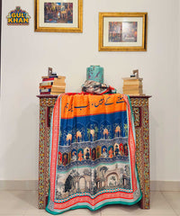 Mughal Artisan Inspired Printed Shawl 01