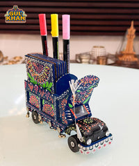 Cone Art Dark Blue Coaster & Truck Set Design