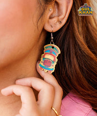 Yellow Truck Ear Rings