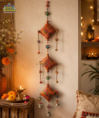 Orange & Green Cushion Hanging