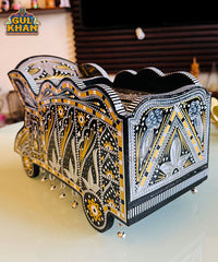 Royal Sunset Noir Truck Art Chamakpatti Truck Tissue Box Design