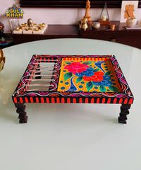 Charpai Handpainted Tray 0062