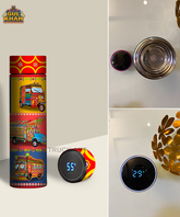 Truck & Rickshaw Printed Travel Bottle