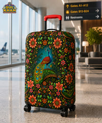 Royal Peacock Truck Art Trolley Bag Cover ( Customizable )