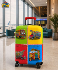 Desi Wheels Truck Art Trolley Bag Cover ( Customizable )