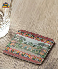 Mughal Artisan Coaster Design 04