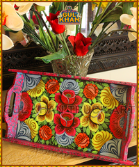 Tray (Wooden Hand Painted) Design 0026