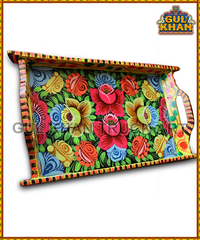 Tray (Wooden Hand Painted) Design 0029