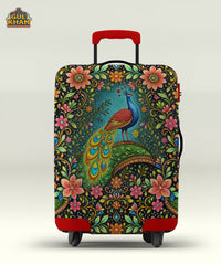 Royal Peacock Truck Art Trolley Bag Cover ( Customizable )