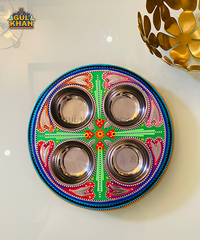 Yellow & Red Truck Art Elephant Tray