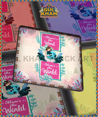 Mom’s The world Printed Coaster Design
