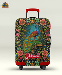 Royal Peacock Truck Art Trolley Bag Cover ( Customizable )