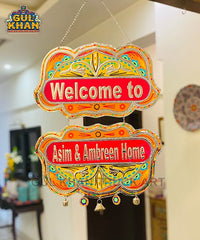 Yellow & Orange Truck Art Wall Hanging