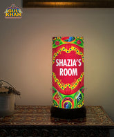Red & Green Motif Printed Acrylic Lamp (Customisable)