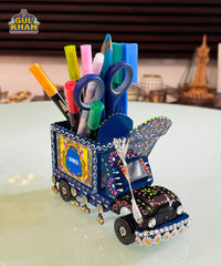 Cone Art Blue Stationery Truck Design (Customizable)
