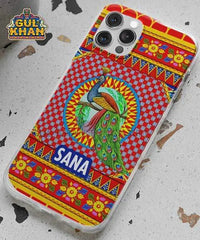 Peacock Printed Truck Art Mobile Cover Design 01
