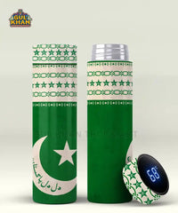 Pakistan Flag Jhandi Printed Travel Bottle Customized (03)