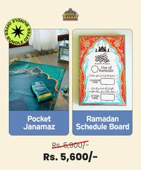 Ramadan Planner Kit (Pocket Janamaz & Ramadan Schedule Board)