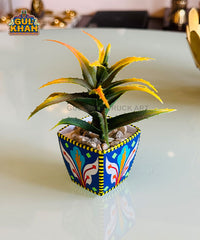 Indoor Flower Pot Design 01 (Chamakpatti Handmade)
