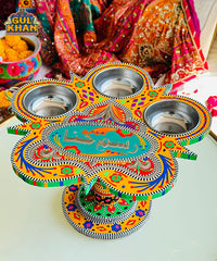 Multicolor Truck Art Star Revolving Tray