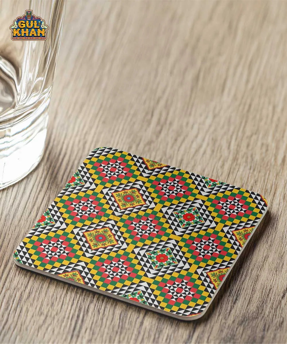 Sindhi Ralli Inspired Coasters 05