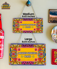 Flower Triangular Truck Art Wall Plate