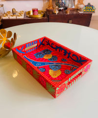Tray Wooden Hand Painted (Mini) 7919