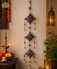 Purple & Green Cushion Hanging