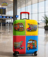 Desi Wheels Truck Art Trolley Bag Cover ( Customizable )