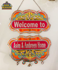Yellow & Orange Truck Art Wall Hanging