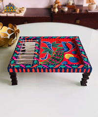 Charpai Handpainted Tray 0061