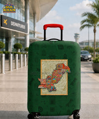 Pakistan Map Truck Art Trolley Bag Cover ( Customizable )
