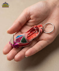 Red Traditional Khussa Keychain
