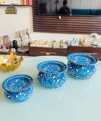 Multani Blue Floral Handi