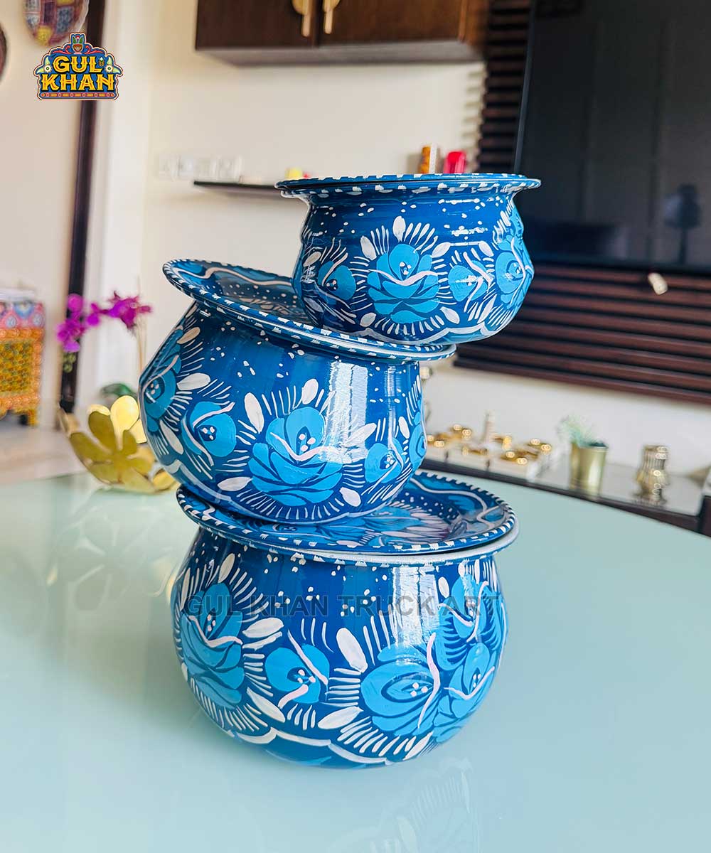 Multani Blue Floral Handi