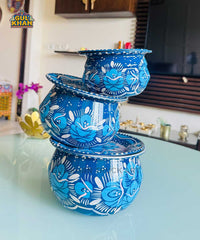 Multani Blue Floral Handi