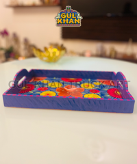 Tray Wooden Hand Painted 0044