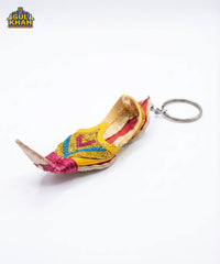 Yellow Traditional Khussa Keychain