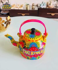 Yellow & Pink Floral Kettle (Customizable)
