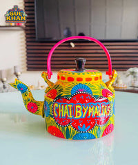Yellow & Pink Floral Kettle (Customizable)
