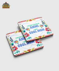 I Am A Cool Mom Printed Coaster Design