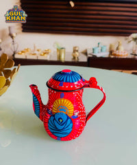 Yellow & Blue Floral Chainak ( Customizable )